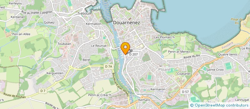 localisation de l'entreprise SCI COSQUER  DOUARNENEZ