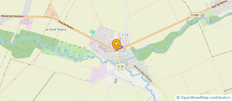 localisation de l'entreprise SCI COSSENET MAELYS  BETHENIVILLE