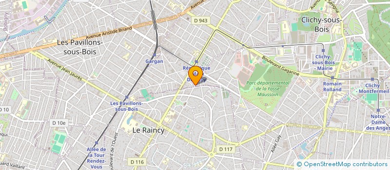 localisation de l'entreprise SCI COSSONNEAU à CLICHY-SOUS-BOIS