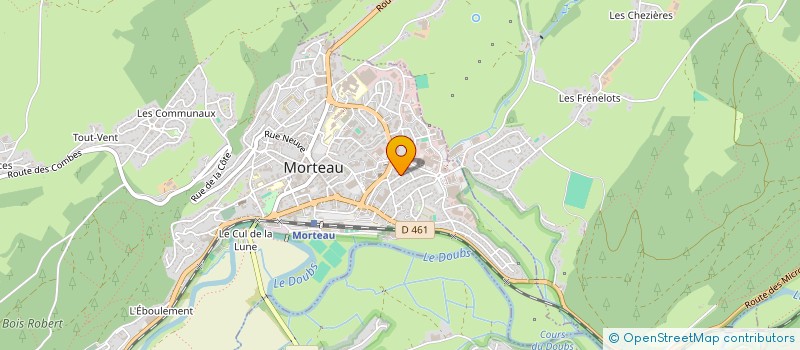 localisation de l'entreprise SCI COSTA  MORTEAU