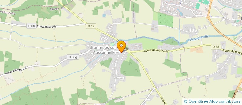 localisation de l'entreprise SCI COSTA BRAVA  BONREPOS-SUR-AUSSONNELLE