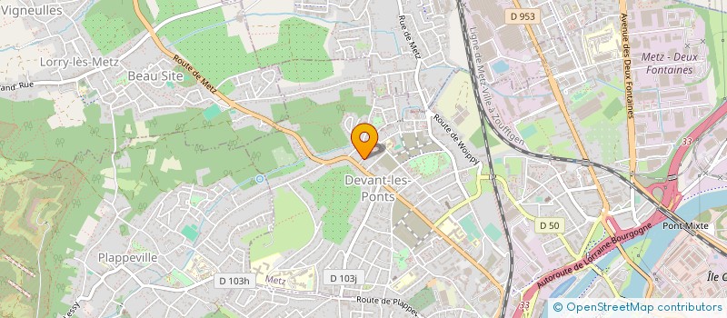 localisation de l'entreprise SCI COSTA IMMOBILIERE COURCELLES à METZ