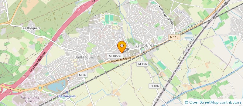 localisation de l'entreprise SCI COSTABELLI SEC  BAILLARGUES