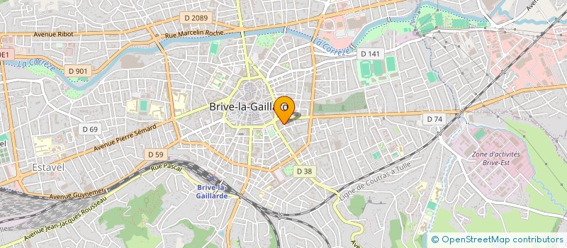 localisation de l'entreprise SCI COSTECANA à BRIVE LA GAILLARDE
