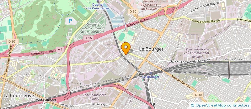 localisation de l'entreprise SCI COSTES-DIEUDONNE à LE BOURGET