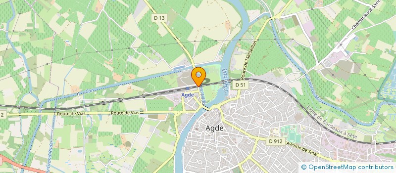 localisation de l'entreprise SCI COSTES MEYER  AGDE