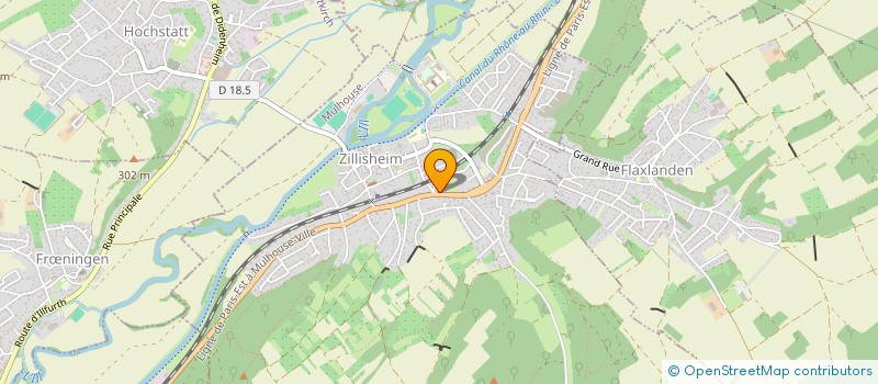 localisation de l'entreprise SCI COSY  ZILLISHEIM