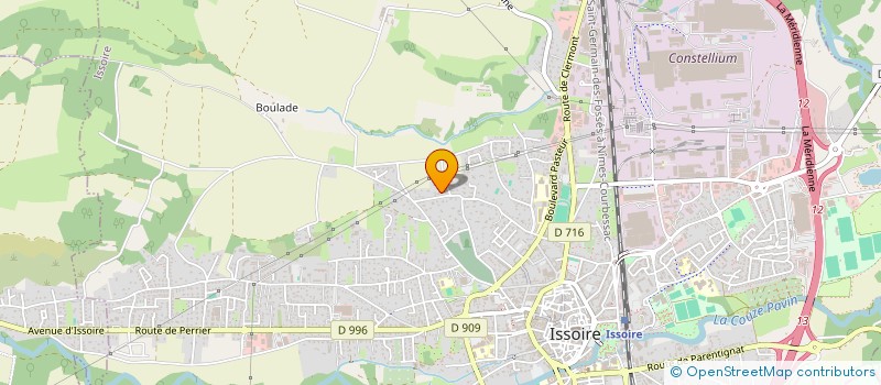 localisation de l'entreprise SCI COSYV  ISSOIRE