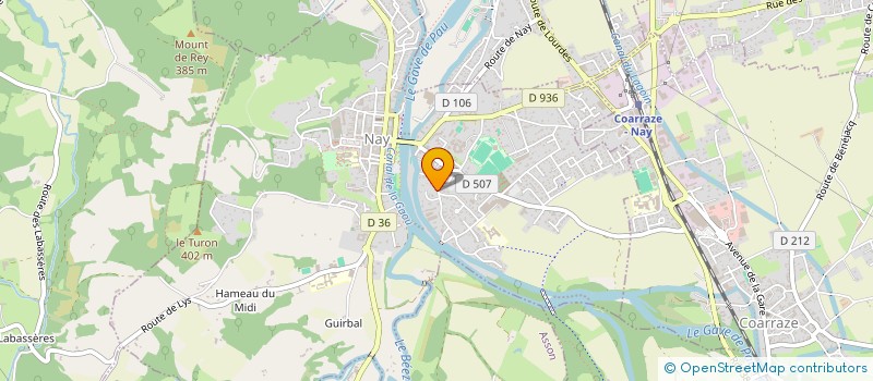 localisation de l'entreprise SCI COTAGE FLEURI  NAY