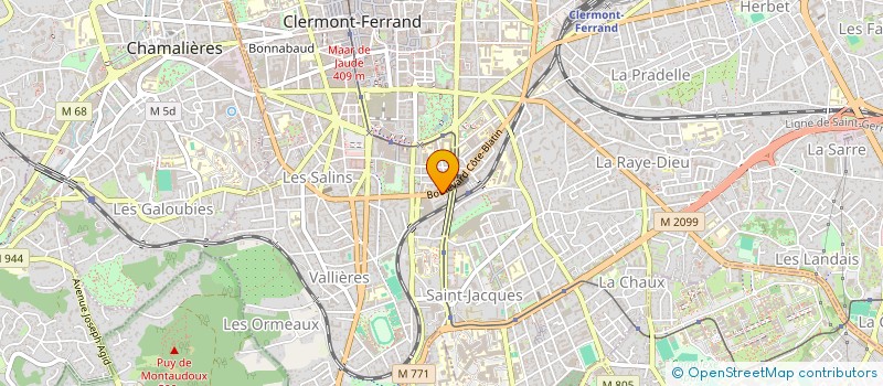 localisation de l'entreprise SCI COTE COUR  CLERMONT-FERRAND