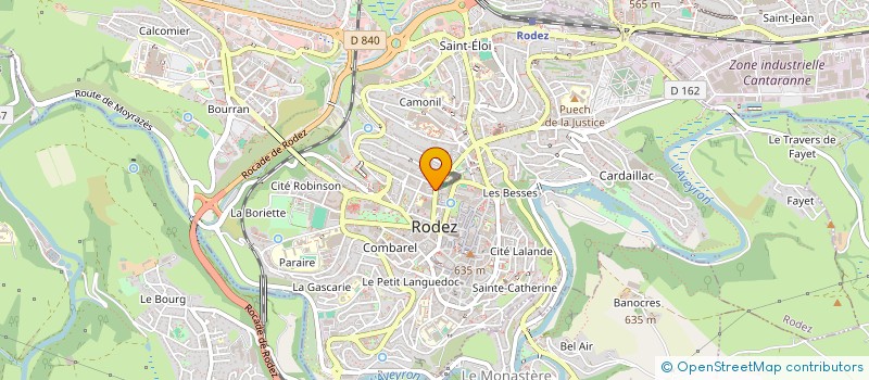 localisation de l'entreprise SCI COTE COUR  RODEZ