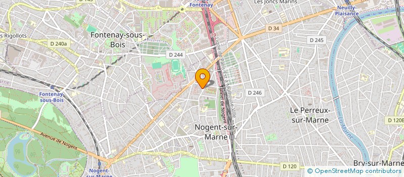 localisation de l'entreprise SCI COTE COUR & JARDIN  NOGENT-SUR-MARNE