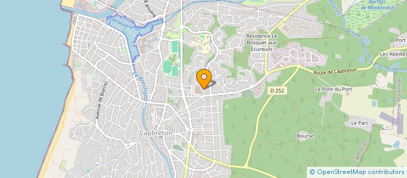 localisation de l'entreprise SCI COTE D'ARGENT à CAPBRETON