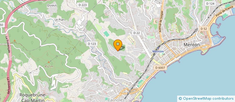 localisation de l'entreprise SCI COTE D'AZUR à MENTON