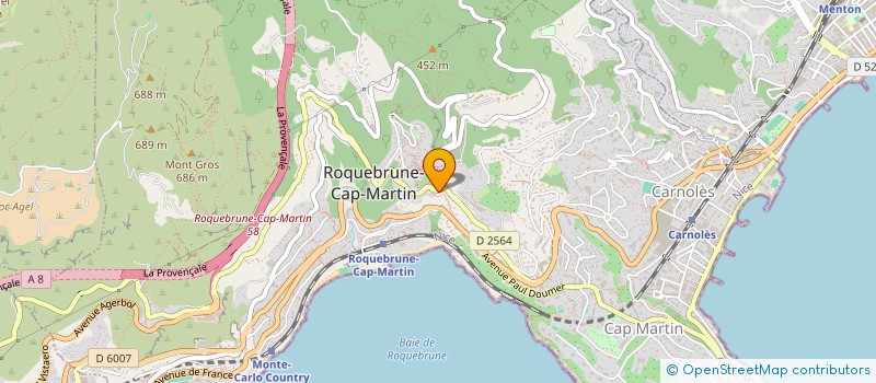 localisation de l'entreprise SCI COTE D AZUR à ROQUEBRUNE-CAP-MARTIN