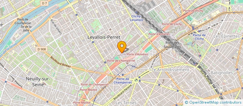 localisation de l'entreprise SCI COTE D'AZUR à LEVALLOIS-PERRET