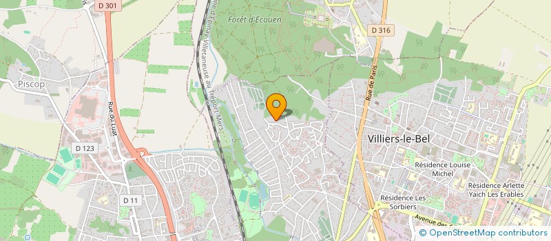 localisation de l'entreprise SCI COTE D'AZUR à SAINT-BRICE-SOUS-FORET