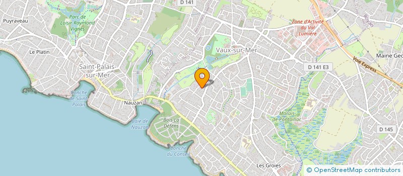 localisation de l'entreprise SCI COTE DE BEAUTE  VAUX-SUR-MER