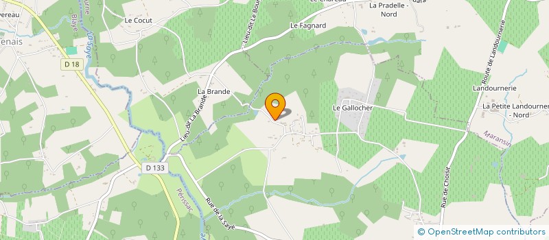 localisation de l'entreprise SCI COTE DE LA BRANDE  SAINT CIERS D'ABZAC