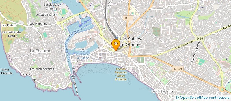 localisation de l'entreprise SCI COTE DE LUMIERE à LES SABLES D'OLONNE