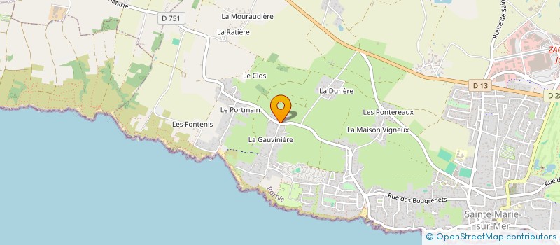 localisation de l'entreprise SCI COTE DEPOT  PORNIC