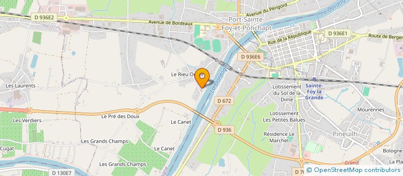 localisation de l'entreprise SCI COTE DORDOGNE  PINEUILH