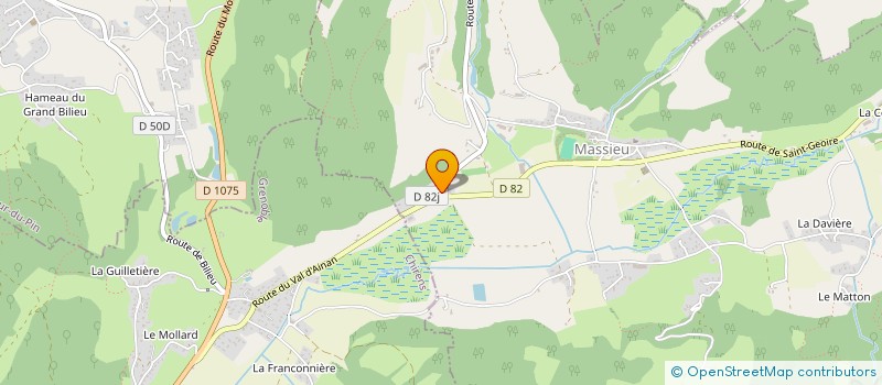 localisation de l'entreprise SCI COTE DREVET  MASSIEU