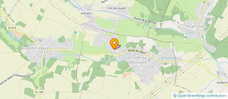 localisation de l'entreprise SCI COTE DU VEXIN  OINVILLE-SUR-MONTCIENT