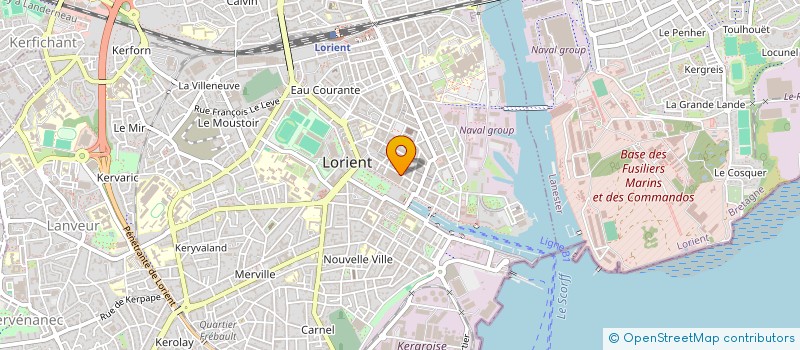 localisation de l'entreprise SCI COTE ET MER  LORIENT