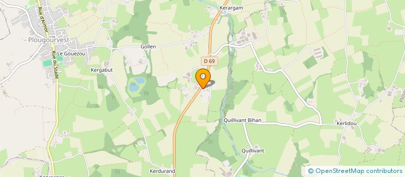 localisation de l'entreprise SCI COTE GOLFE  BODILIS