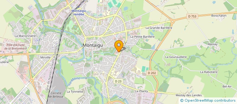 localisation de l'entreprise SCI COTE JARDIN à MONTAIGU-VENDEE