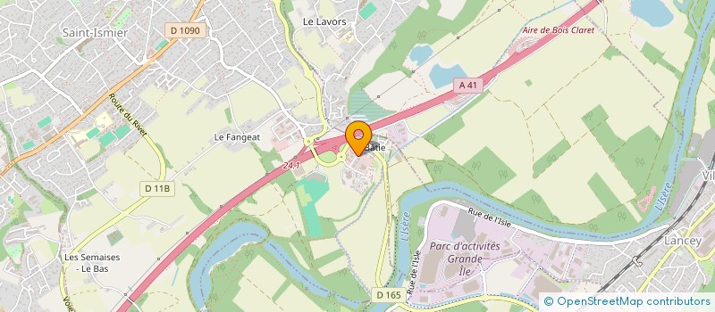 localisation de l'entreprise SCI COTE JARDIN à SAINT-ISMIER