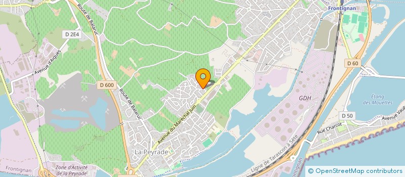 localisation de l'entreprise SCI COTE JARDIN à FRONTIGNAN