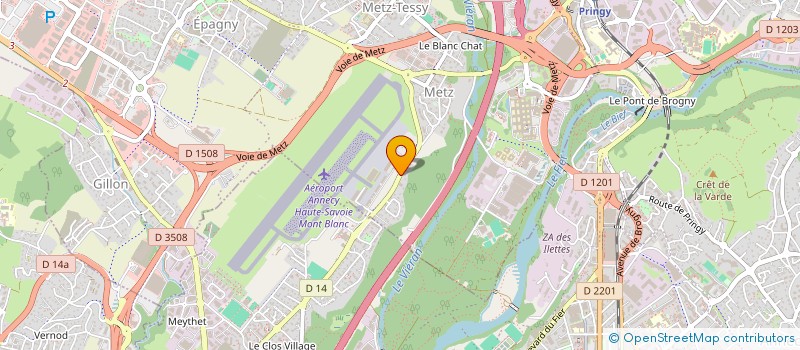 localisation de l'entreprise SCI COTE MERLE  EPAGNY METZ-TESSY