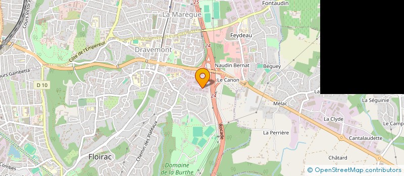 localisation de l'entreprise SCI COTE OUEST 33  FLOIRAC