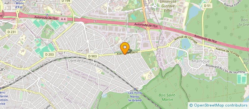 localisation de l'entreprise SCI COTE OUEST à NOISY-LE-GRAND