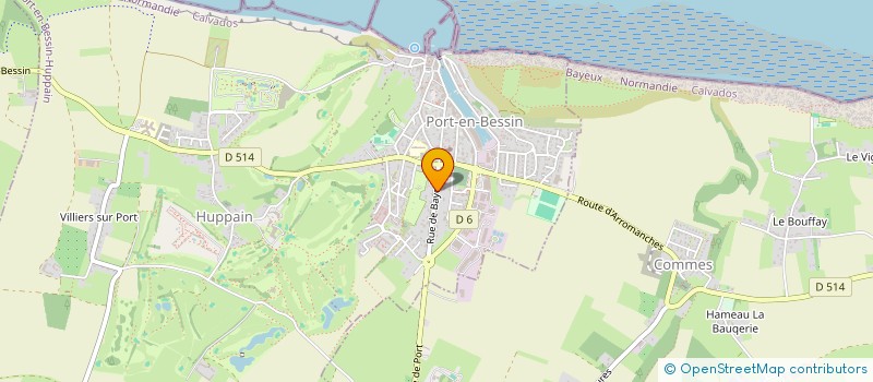 localisation de l'entreprise SCI COTE PORT  PORT-EN-BESSIN-HUPPAIN