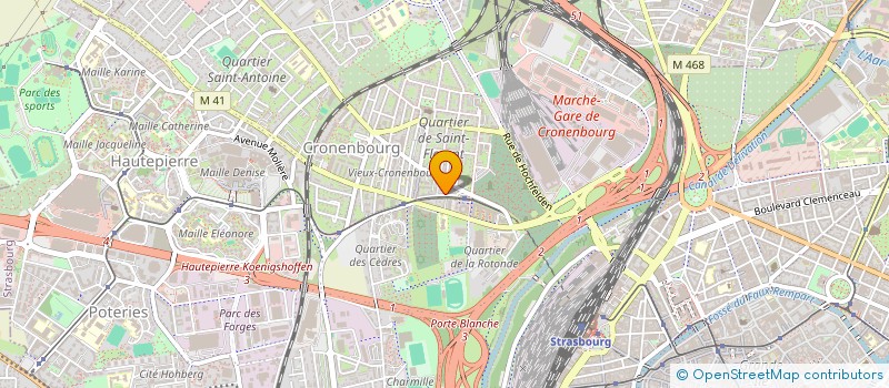 localisation de l'entreprise SCI COTE RIVE à STRASBOURG