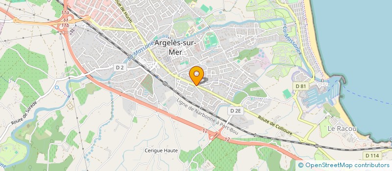 localisation de l'entreprise SCI COTE ROUGE  ARGELES-SUR-MER