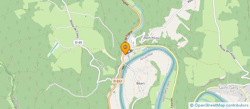 localisation de l'entreprise SCI COTE SAINT-GERY  SAINT GERY-VERS