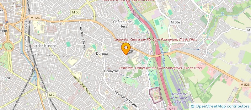 localisation de l'entreprise SCI COTE SAINTE CLAIRE à TOULOUSE