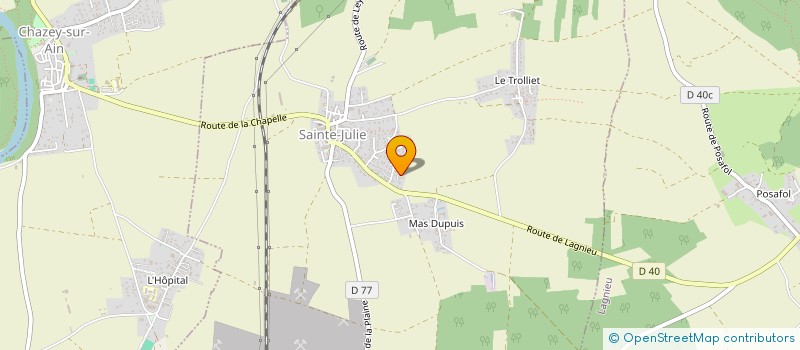 localisation de l'entreprise SCI COTE SAONE  SAINTE-JULIE