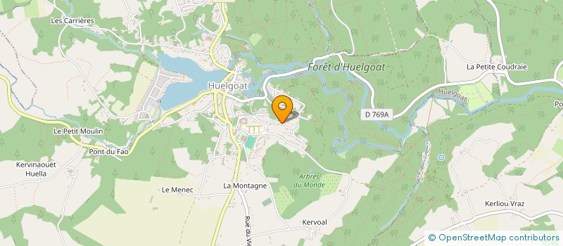 localisation de l'entreprise SCI COTE SAUVAGE  HUELGOAT