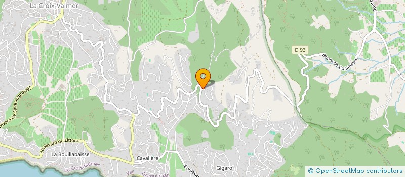 localisation de l'entreprise SCI COTE SAUVAGE  LA CROIX-VALMER