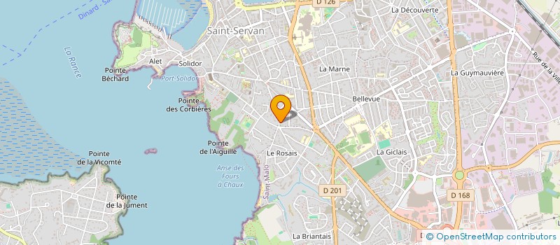 localisation de l'entreprise SCI COTE SOLEIL  SAINT-MALO