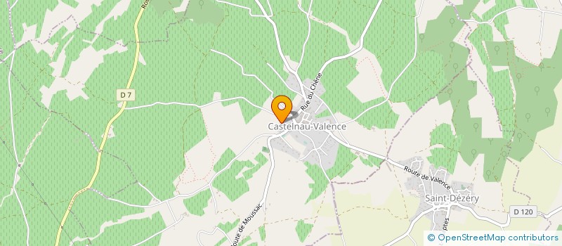 localisation de l'entreprise SCI COTE SUD  CASTELNAU-VALENCE