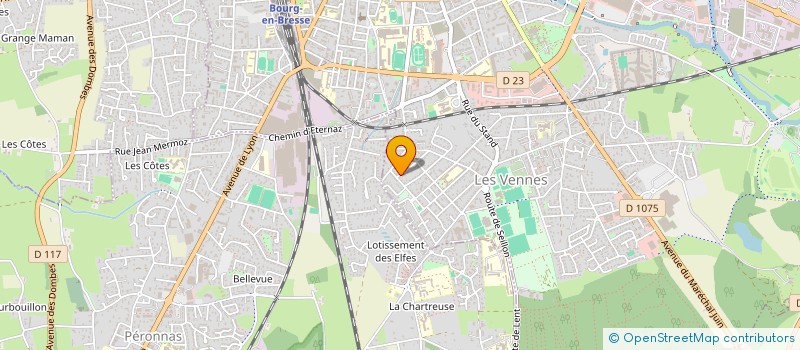 localisation de l'entreprise SCI COTE SUD à BOURG-EN-BRESSE