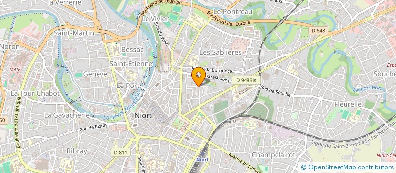 localisation de l'entreprise SCI COTEAU VOLTAIRE à NIORT
