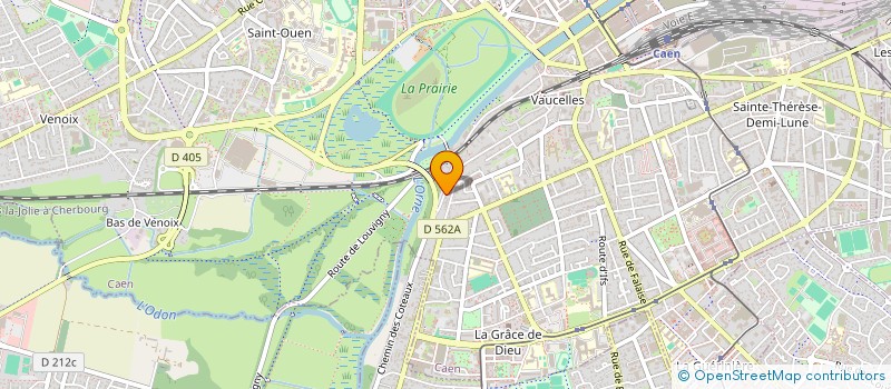 localisation de l'entreprise SCI COTEAUX à CAEN