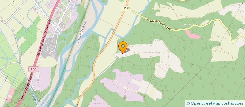 localisation de l'entreprise SCI COTEAUX DE ROUSSET  GREOUX-LES-BAINS